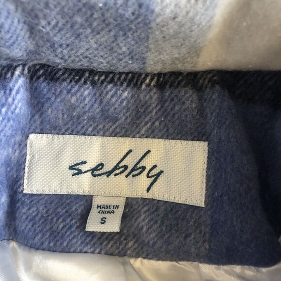 Sebby Women's Plaid Lined Oversized Jacket Size S - Picture 8 of 10